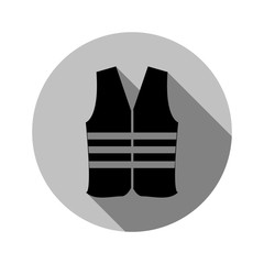 safety vest with long shadow