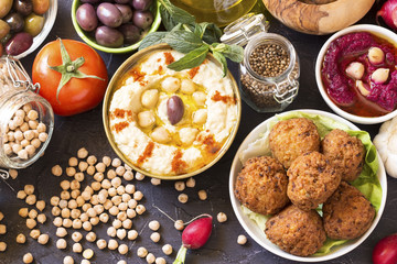 Hummus and falafel