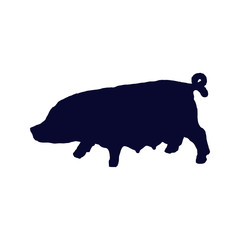 pig silhouette 