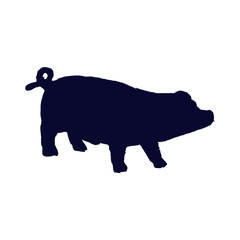 pig silhouette 