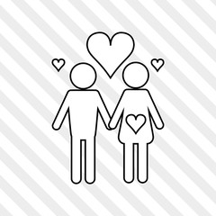 Flat illustration of family design, people icon