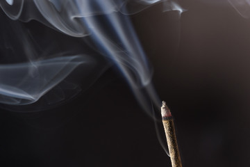 One Incense Stick with Smoke