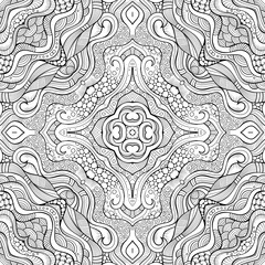 Abstract vector ethnic seamless pattern