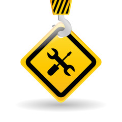 Under construction design. work illustration. repair icon