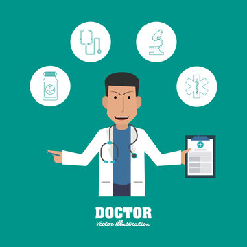 Doctor design, medical and healthcare concept