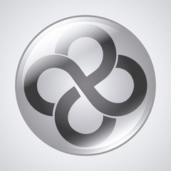 link symbol design. flat illustration. connection concept