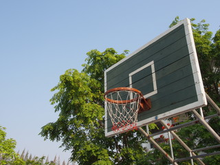 Naklejka premium outdoor basketball hoop