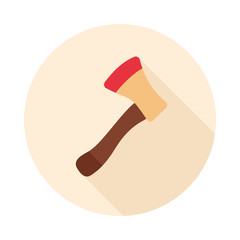 Axe, ax, hatchet flat vector icon