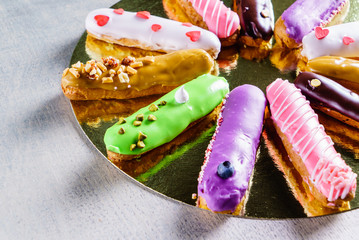 colorful eclairs