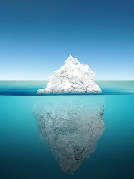 iceberg model on blue ocean
