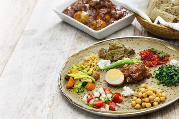 ethiopian cuisine, one plate dinner