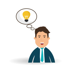 idea design. bulb icon. solution concept