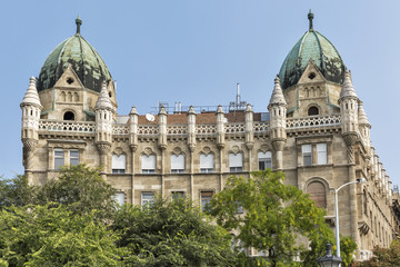Fototapeta na wymiar Duna savings bank building in Budapest, Hungary