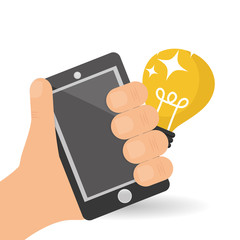 idea design. bulb icon. solution concept