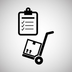 Logistic design. Shipping and Delivery conception 