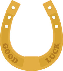 Golden Horseshoe traditional good luck charm