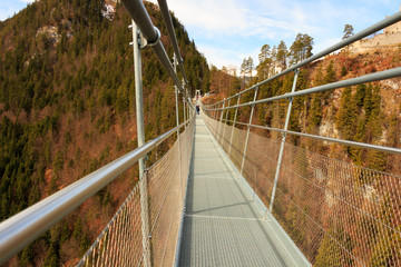 Naklejka premium Most wiszący dla pieszych Highline 179 - Austria.