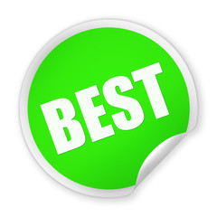 BEST round sticker