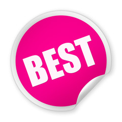 BEST round sticker