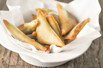 samosa or Indian deep fried snack