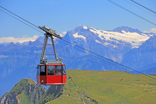 gondelbahn, stockhorn, alpen, schweiz