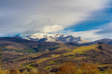 Carpathian mountain landscape. Romania, Europe. Beauty world.