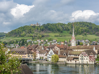 Picturesque skyline of the village of Stein am Rhein - 2
