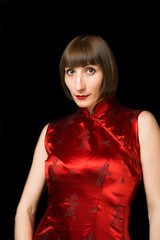 Fototapeta premium woman in a dress