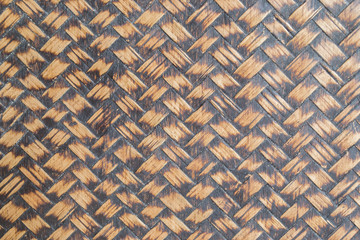 rattan weave wood pattern background - 109245554