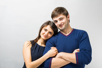 young couple embracing