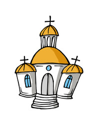 Cartoon church