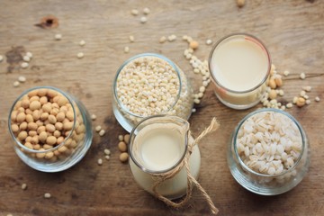 Soy milk and barley