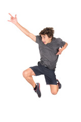 Jumping boy