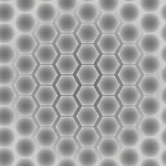 Naklejka premium Abstract seamless pattern of hexagons. Vector illustration