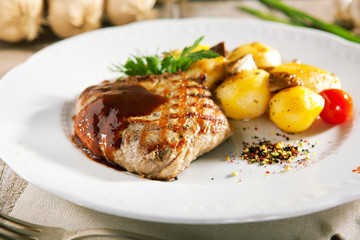 Pork Steak with Potato