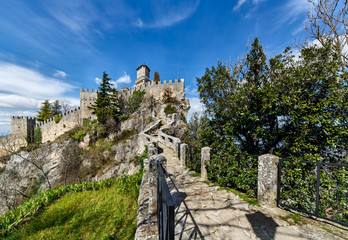 San Marino medieval castle. Rocca Guaita