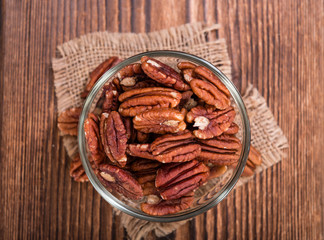 Heap of Pecan Nuts (selective focus)