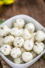 Mozzarella Cheese (marinated with herbs)