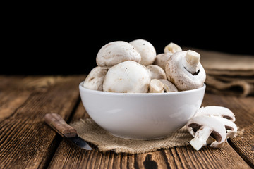 Fresh white Mushrooms