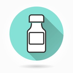 Medicine bottle  vector icons.