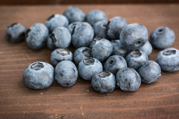 fresh summer berries, healthy food on table