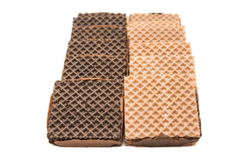 chocolate wafer isolated