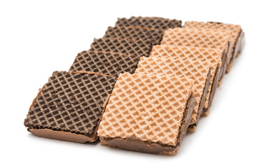 chocolate wafer isolated