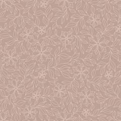 Henna Mehndi Tattoo Doodles Seamless Pattern- Paisley Flowers Il