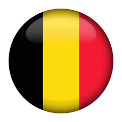 Flag of  Belgium Glossy Button