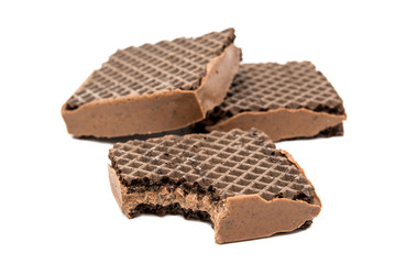 chocolate wafer isolated