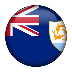 Flag of Anguilla  Glossy Button