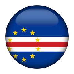 Flag of Cape Verde Glossy Button