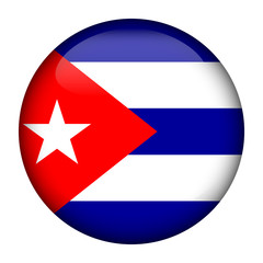 Flag of Cuba Glossy Button