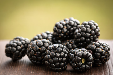 fresh summer berries, healthy food on table